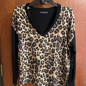 Zara Leopard Wool Blend